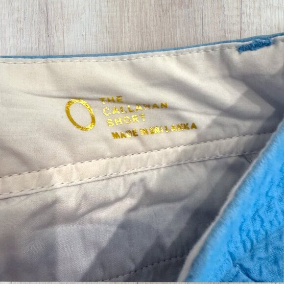 LILLY PULITZER Women's Light Blue Textured Preppy Callahan Shorts 0 - Picture 2 of 4